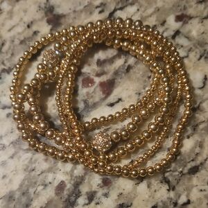 Elegant Gold Beaded Bracelet